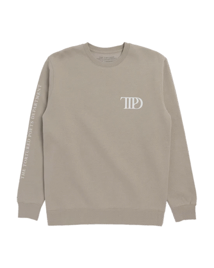 Tortured Poets Department Beige Crewneck