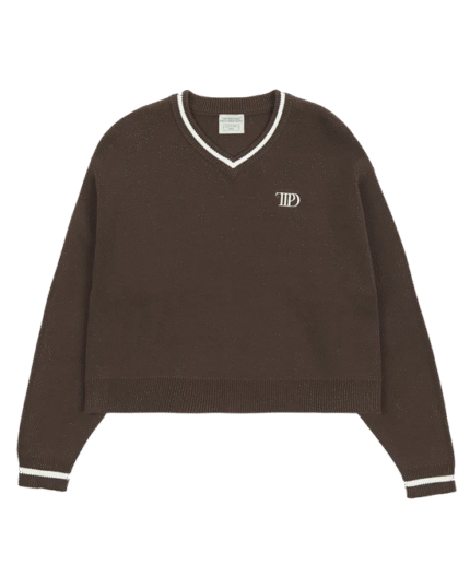 Taylor SwiftTTPD V-Neck Cropped Sweater