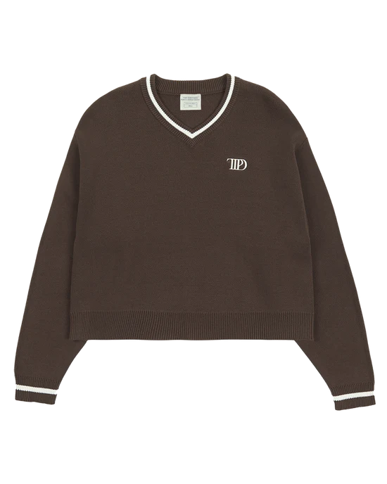 Taylor SwiftTTPD V-Neck Cropped Sweater Taylor SwiftTTPD V-Neck Cropped Sweater