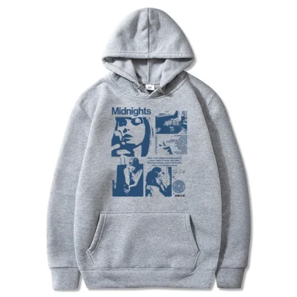 Taylor Swift Midnight Album Gray Hoodie