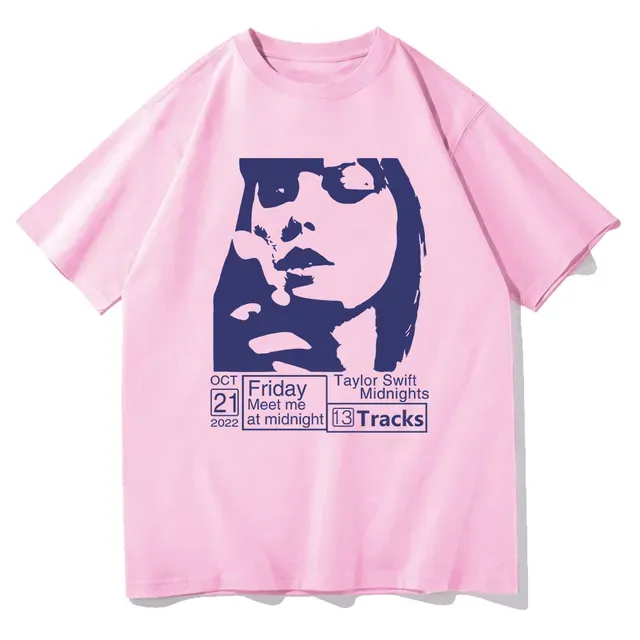Taylor Swift Midnight Album Pink T-Shirt Taylor Swift Midnight Album Pink T-Shirt