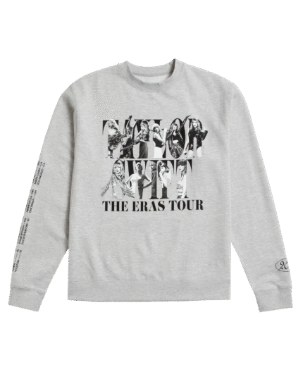 Taylor Swift _ The Eras Tour Gray Crewneck