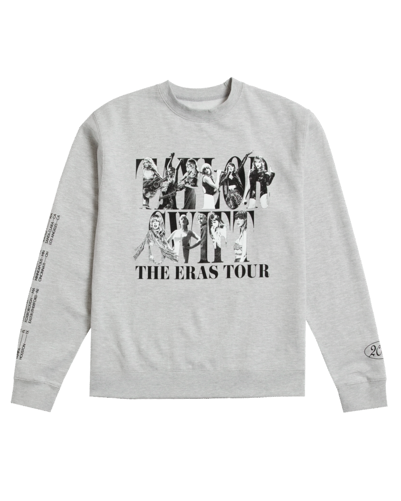 Taylor Swift _ The Eras Tour Gray Crewneck