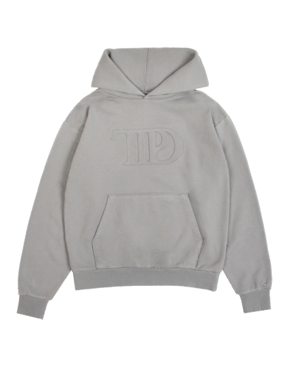 Taylor Swift TTPD Gray Embossed Hoodie