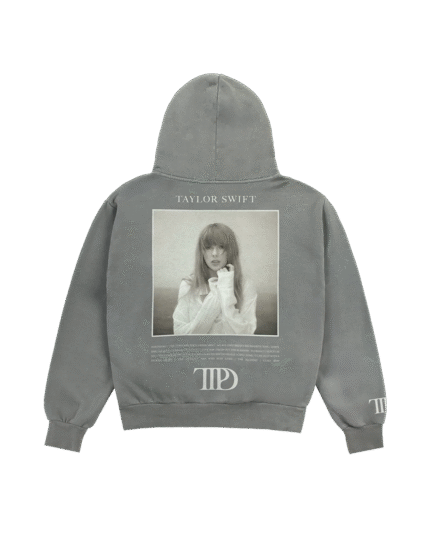 The Tortured Poets Department Gray Hoodie Taylor Swift