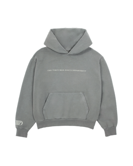 The Tortured Poets Department Gray Hoodie Taylor Swift